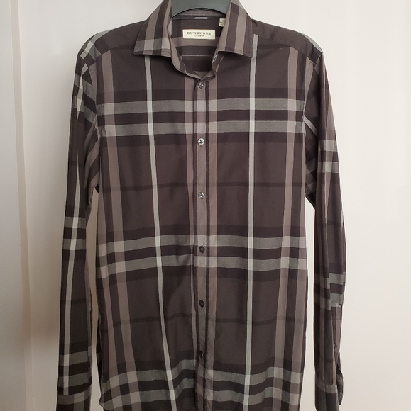 Burberry Other - Burberry Brit Men black long sleeve check shirt